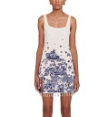 【送料無料】 スタウド レディース ワンピース トップス Le Sable Beaded Mini Dress Blue Toile