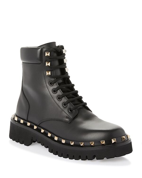 【送料無料】 ヴァレンティノ レディース ブーツ・レインブーツ シューズ Women's Rockstud Lug Sole C..