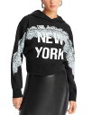 yz X[tBbv fB[X p[J[EXEFbg t[fB[ AE^[ There Is Only One NY Lace Trim Hoodie Black