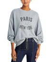 【送料無料】 サンク ア セプト レディース パーカー・スウェット アウター Rhinestone Paris New York Sweatshirt Heat...