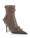 【送料無料】 バレンシアガ レディース ブーツ・レインブーツ シューズ Women's Cagole High Heel Booties Brown