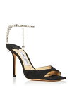 【送料無料】 ジミーチュー レディース サンダル シューズ Women's Saeda Ankle Strap Chain 100 High Heel Sand...