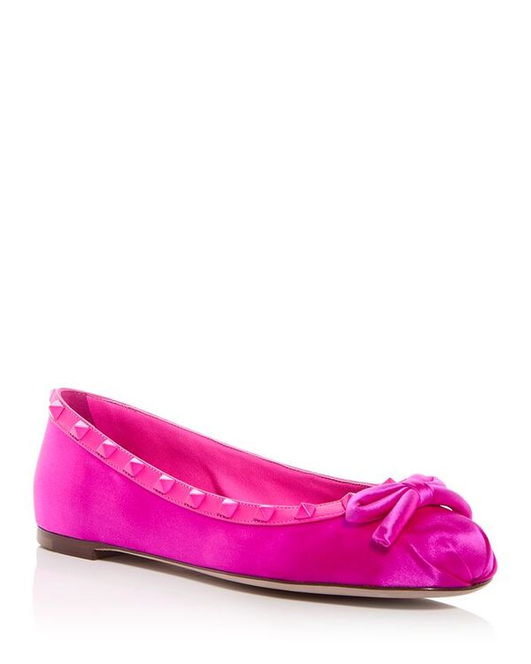 【送料無料】 ヴァレンティノ レディース パンプス シューズ Women's Rockstud Ballet Flats Pink