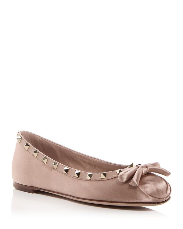 【送料無料】 ヴァレンティノ レディース パンプス シューズ Women's Rockstud Ballet Flats Rose Canne