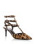 ̵ ƥ ǥ ѥץ 塼 Valentino Garavani Women's Leopard Print Calf Hair Ankle Strap Pumps Brown Multi