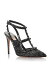 ̵ ƥ ǥ ѥץ 塼 Women's Pointed Toe Strappy High Heel Pumps Black/Diamond