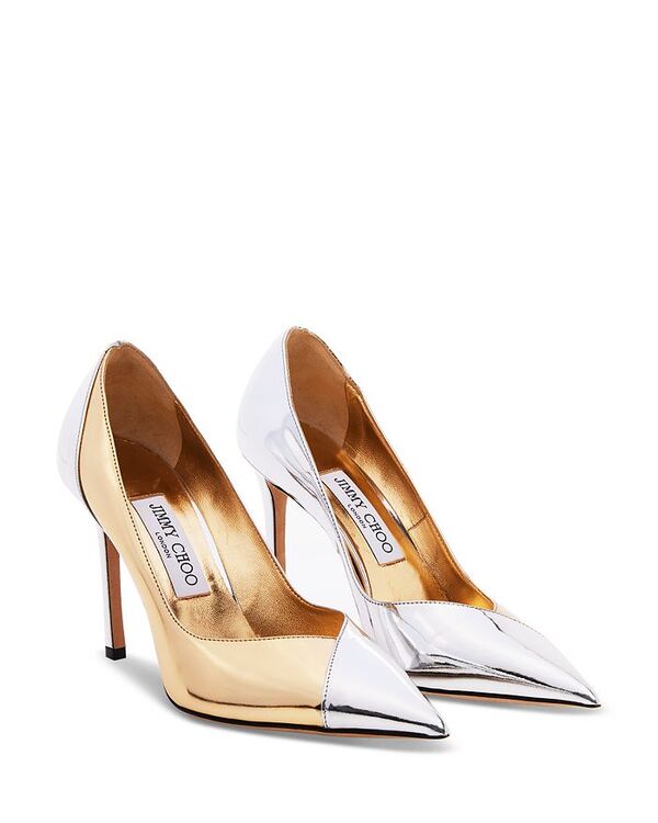 ̵ ߡ塼 ǥ ѥץ 塼 Women's Cass 95 Metallic Pointed Toe Pumps Silver/Gold