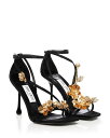 【送料無料】 ジミーチュー レディース サンダル シューズ Women's Zea 95 Floral Embellished High Heel Sandals Black Multi