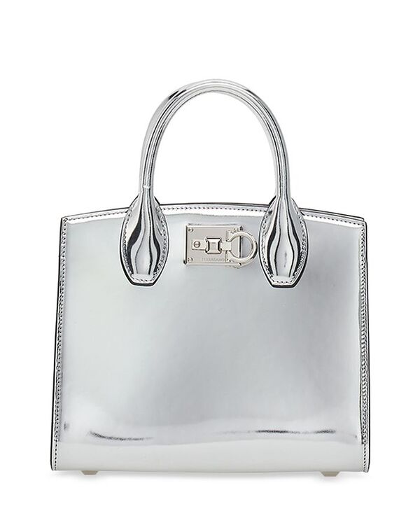 フェラガモ ハンドバッグ（レディース） 【送料無料】 フェラガモ レディース ハンドバッグ バッグ The Studio Satchel Argento/Silver