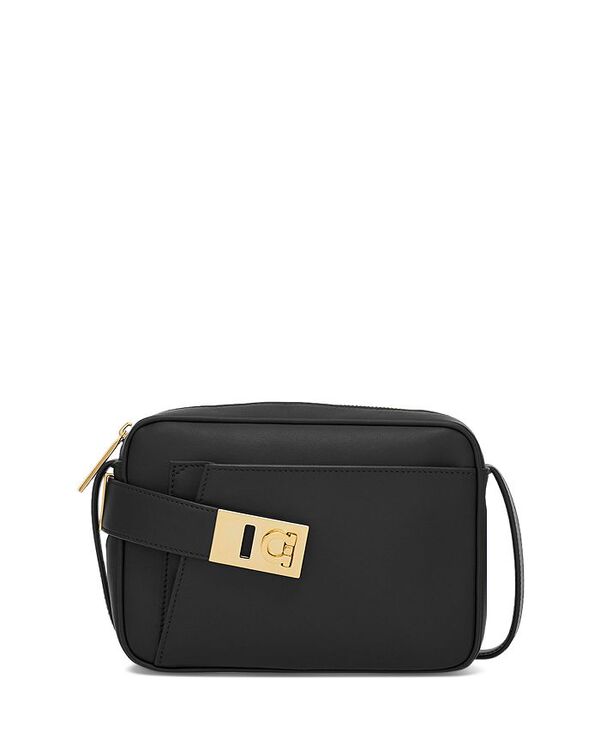 フェラガモ ショルダーバッグ レディース 【送料無料】 フェラガモ レディース ショルダーバッグ バッグ Archive Gancini Crossbody Nero/Gold