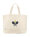 【送料無料】 アメアンドルル レディース トートバッグ バッグ Crossed Racquets Country Club Tote Natural(4)