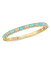 ̵ Сȥ ǥ ֥쥹åȡХ󥰥롦󥯥å ꡼ 18K Gold Mosaic Diamond Pave & Turquoise Bangle Bracelet Blue/Gold