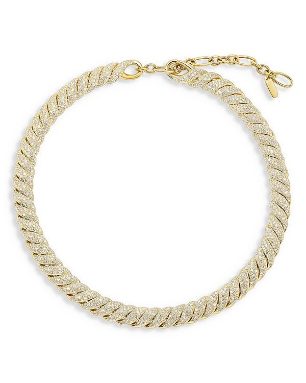 ̵ ǥӥåȡ桼ޥ ǥ ͥå쥹硼ڥȥȥå ꡼ Sculpted Cable Necklace in 18K Yellow Gold with Diamonds Gold