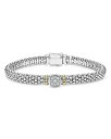 【送料無料】 ラゴス レディース ブレスレット・バングル・アンクレット アクセサリー 18K Yellow Gold & Sterling Silver Rittenhouse Diamond Cluster Caviar Rope Bead Bracelet Silver