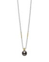 【送料無料】 ラゴス レディース ネックレス・チョーカー・ペンダントトップ アクセサリー 18K Yellow Gold & Sterling Silver Luna Pearl Pendant Necklace 16-18 - 100% Exclusive Black/Silver