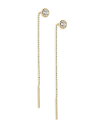 yz ifB[ fB[X sAXECO ANZT[ Cleo Cubic Zirconia Threader Earrings Gold