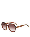 【送料無料】 イザベル マラン レディース サングラス・アイウェア アクセサリー Square Sunglasses 55mm Havana/Brown Gradient