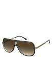 【送料無料】 カレーナ レディース サングラス・アイウェア アクセサリー Polarized Aviator Sunglasses 64mm Black/Brown Polarized Gradient