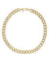 【送料無料】 ケネスジェイレーン レディース ネックレス・チョーカー・ペンダントトップ アクセサリー Pave Curb Chain Collar Necklace in Gold Tone 17 Gold