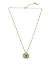 【送料無料】 カートジェイガーロンドン レディース ネックレス チョーカー ペンダントトップ アクセサリー Faceted Evil Eye Pendant Necklace 22 Blue/Gold