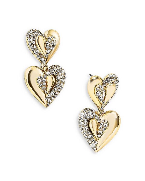 yz oEuo[ fB[X sAXECO ANZT[ Celeste Pave Heart Drop Earrings in Gold Tone Gold