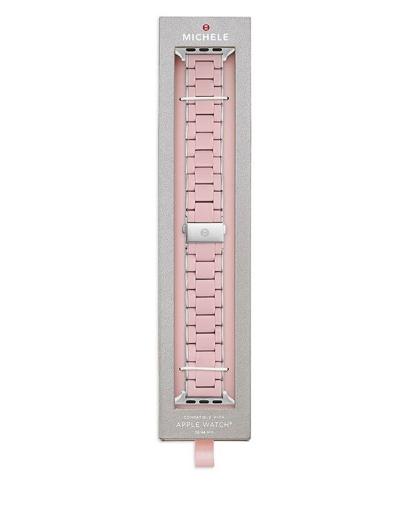 楽天ReVida 楽天市場店【送料無料】 ミッシェル レディース 腕時計 アクセサリー Apple WatchR Silicone Wrapped Interchangeable Bracelet 38-49mm Pink/Silver