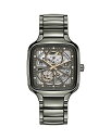 【送料無料】 ラド レディース 腕時計 アクセサリー True Square Open Heart Diamond Watch 38mm Gray