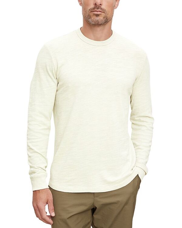 【送料無料】 ヴェルヴェットバイグラハムスペンサー メンズ Tシャツ トップス Palmer Long Sleeve Crewneck Tee Ecru Cream