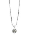 ラゴス レディース ネックレス・チョーカー・ペンダントトップ アクセサリー Sterling Silver & 18K Yellow Gold Love Knot Pendant Necklace 18 Silver