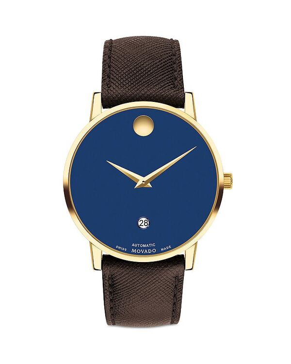 モバド 【送料無料】 モバド レディース 腕時計 アクセサリー Museum Classic Automatic Watch 40mm Blue/Brown