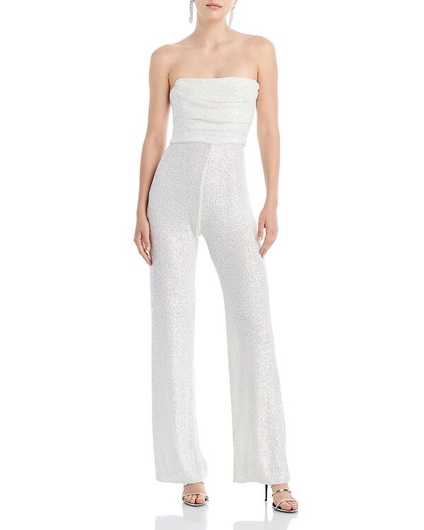 【送料無料】 ノーキー レディース ジャンプスーツ トップス Sloane Sequined Sleeveless Jumpsuit White