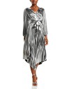 ミリ― 【送料無料】 ミリー レディース ワンピース トップス Liora Pleated Metallic Plunge Neckline Dress Silver