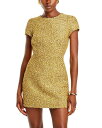 【送料無料】 ミリー レディース ワンピース トップス Rowen Metallic Sparkle Mini Dress Gold