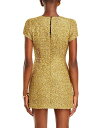 【送料無料】 ミリー レディース ワンピース トップス Rowen Metallic Sparkle Mini Dress Gold