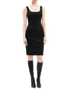 【送料無料】 セオリー レディース ワンピース トップス Slim Scoop Neck Dress Black