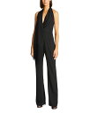 【送料無料】 ホルストンヘリテイジ レディース ジャンプスーツ トップス Tamra Sleeveless V Neck Jumpsuit Black