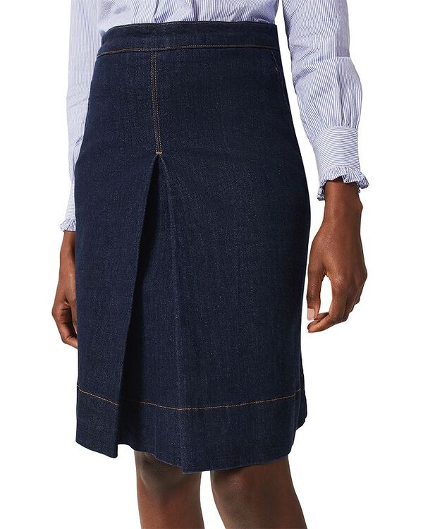 【送料無料】 ホッブスロンドン レディース スカート ボトムス Ruth Denim A Line Skirt Indigo