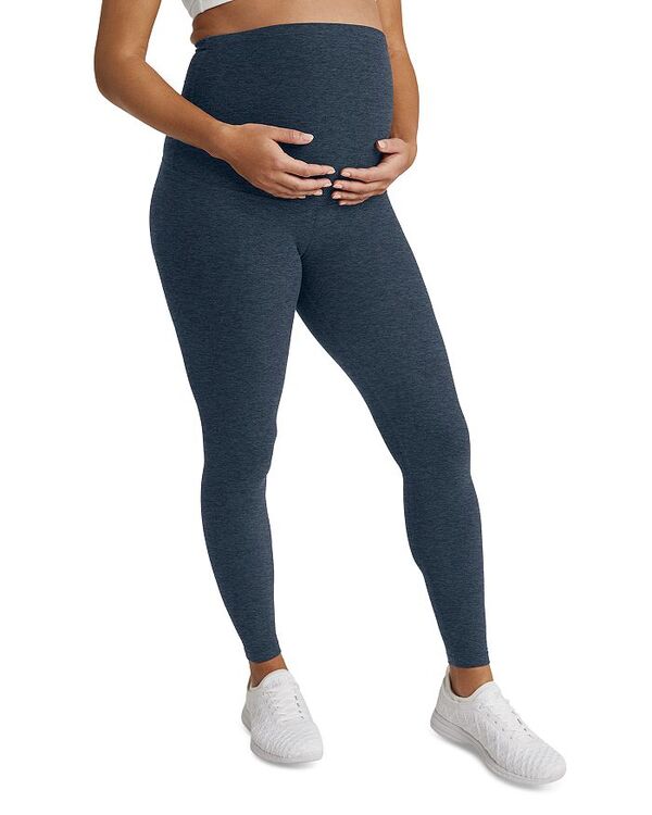 ̵ ӥɥ襬 ǥ 쥮 ܥȥॹ Space Dyed Love the Bump Maternity Leggings Nocturnal Navy