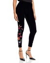 yz Wj[Y fB[X MX {gX Sandra Embroidered Velvet Leggings Black