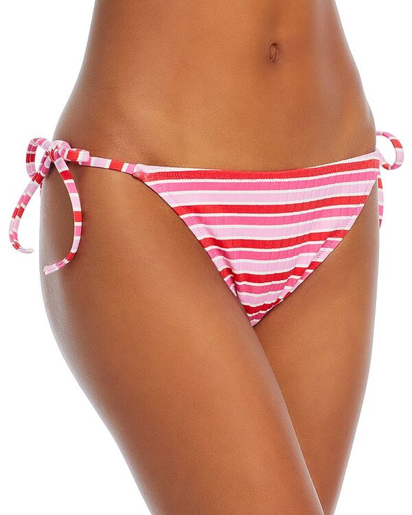 【送料無料】 ソリッド アンド ストライプ レディース ボトムスのみ 水着 The Iris String Bikini Bottom Pink Multi