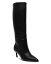 【送料無料】 スティーブ マデン レディース ブーツ・レインブーツ シューズ Women's Lavan Pointed Toe High Heel Boots Black Leather