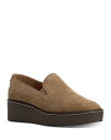 【送料無料】 ドナルドプリネール レディース スリッポン・ローファー シューズ Women's Suede Platform Wedge Loafers Biscotti