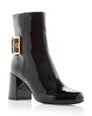 ジェフリーキャンベル 【送料無料】 ジェフリー キャンベル レディース ブーツ・レインブーツ シューズ Women's Academe Cap Toe Block Heel Booties Black Patent/Gold