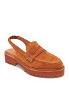 【送料無料】 アンドレア アース レディース スリッポン・ローファー シューズ Women's Rita Almond Toe Patent Slingback Loafers Ginger Bread