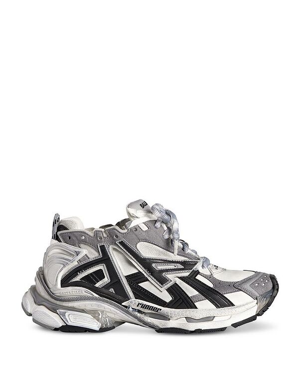 バレンシアガ メンズ シューズ スニーカー Balenciaga Men's Runner Low Top Sneakers Gris/Noir