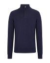 【送料無料】 ゼニア メンズ ニット・セーター アウター Oasi Cashmere Zip Mock Neck Sweater Navy