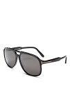 【送料無料】 トム・フォード レディース サングラス・アイウェア アクセサリー Polarized Aviator Sunglasses 62mm Black/Gray Polarized Solid(4)
