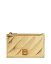 【送料無料】 バレンシアガ レディース 財布 アクセサリー Crush Metallized Quilted Leather Long Coin and Card Holder Gold