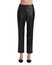 【送料無料】 アルチュザラ レディース カジュアルパンツ ボトムス Todd Leather Straight Leg Pants Black