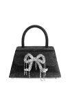 yz ZtE|[gCg fB[X nhobO obO Rhinestone Mini Bow Bag Black/Silver